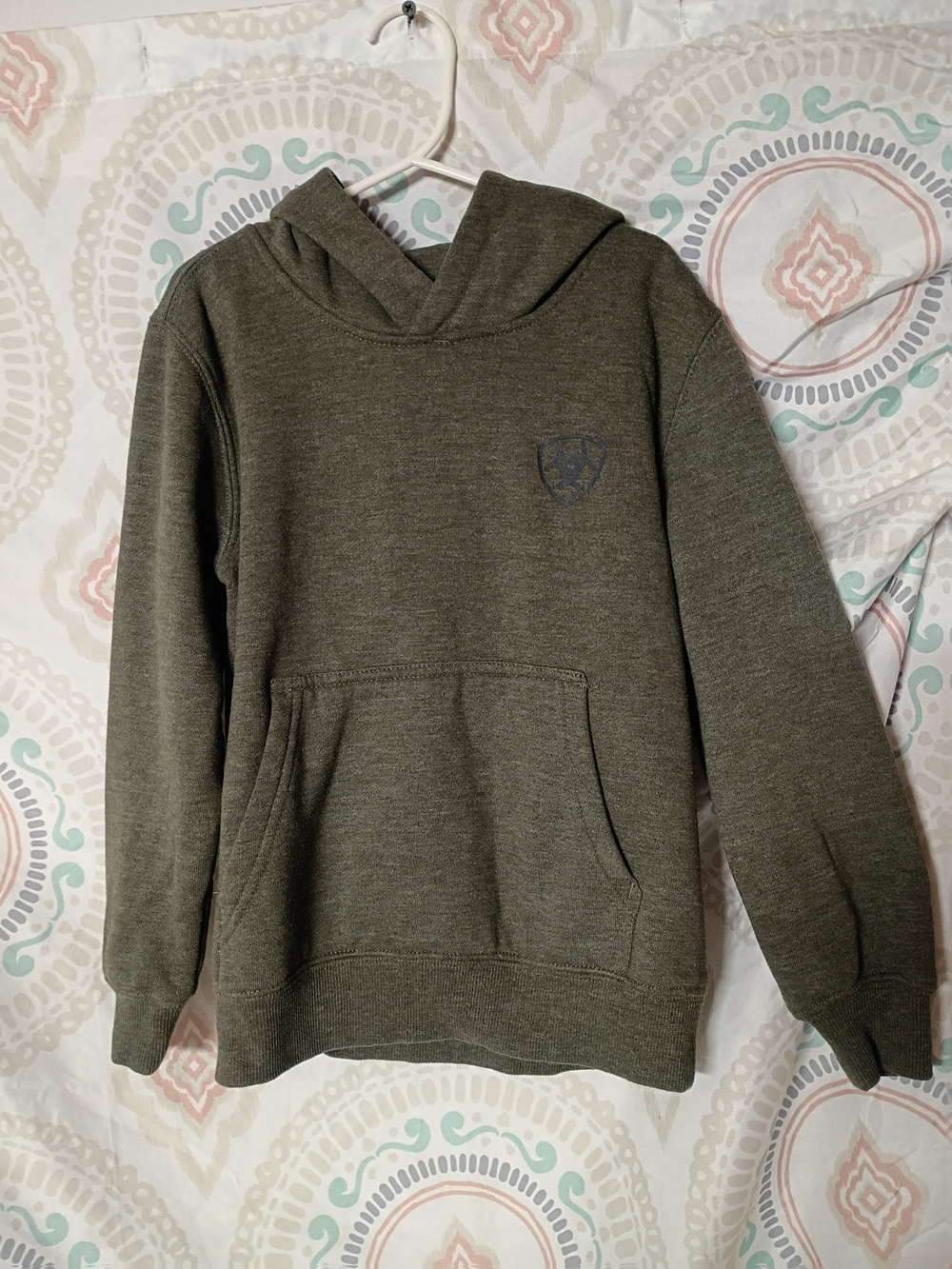 Ariat Olive Green Crewneck Hoodie Sweatshirt